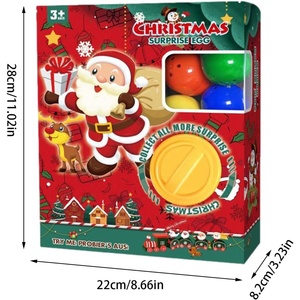 Natale a tema a sorpresa uova <span class=keywords><strong>Twister</strong></span> giocattoli per bambini Capsule di uova di torsione delle uova di natale Figure cieche set di macchine - Product Image 4
