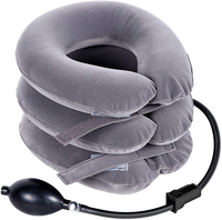 Dispositif médical de traction cervicale gonflable en flanelle semi-rigide personnalisé de haute qualité, réglable, confortable et léger