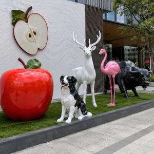 Stampo in resina ecologica per sculture animali a grandezza naturale: Cane, Cervo Bianco 3D <span class=keywords><strong>da</strong></span> parete, Fenicottero, Bufalo per esterni - Product Image 1
