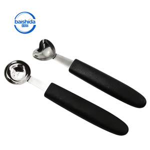Cuchara para Hacer Bolas <span class=keywords><strong>de</strong></span> Melón <span class=keywords><strong>de</strong></span> Acero Inoxidable, Manual, <span class=keywords><strong>de</strong></span> 1 Pieza, Ecológica, Negra, Personalizable, Utensilios para Frutas y Verduras, Material PP - Product Image 2