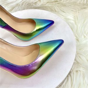 รองเท้าส้นสูงสีนีออนแบบส้นเข็มสำหรับผู้หญิง แบรนด์ส่วนตัว - Product Image 6