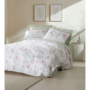 Juego de Funda Nórdica Doble Olina Green, Algodón Egipcio, Franela, Patrón Floral Tejido, Juego de Ropa de Cama de 4 Piezas para Cama King/Twin, para Hogar, Cama, Sofá - Product Image 3