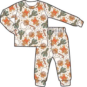 Conjuntos de Ropa Lavables de Poliéster/Algodón para Niñas, Diseño Personalizado de Verano, Color Verde Claro, Estilo Casual, Marca FANCY MONKEY, Venta al Por Mayor - Product Image 4