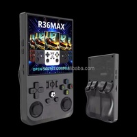 Console de jeu portable R36MAX, écran IPS de 3,5 pouces, jeux rétro, prise en charge de 10 000 jeux intégrés, batterie de 3000 mAh