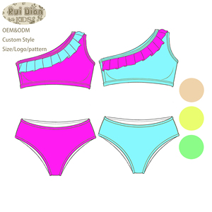 Traje de Baño para Niña de Alta Calidad, Traje de Baño para Adolescentes de 2 a 16 Años, Conjuntos de <span class=keywords><strong>Bikini</strong></span> para Niñas, Traje de Baño para Playa - Product Image 5