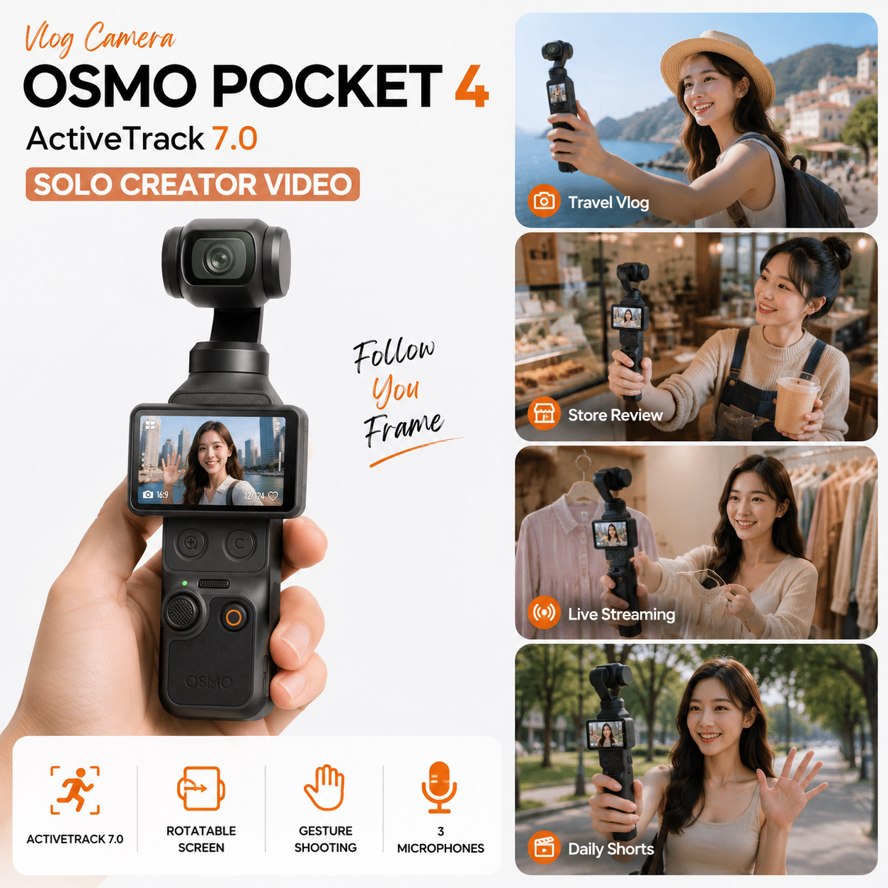 Osmo Pocket 4 Vlog Camera