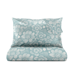 Juego de funda de edredón con estampado de pigmento de flor de Arte de tamaño holandés 52% algodón 48% Polyne 30x30x76x56 tamaño - Product Image 2
