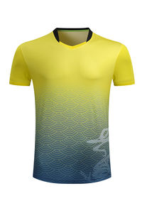 Vente en gros <span class=keywords><strong>pas</strong></span> <span class=keywords><strong>cher</strong></span> chemise de sport en polyester chemise de <span class=keywords><strong>badminton</strong></span> haut pour hommes et femmes séchage rapide respirant vêtements de tennis t-<span class=keywords><strong>shirt</strong></span> de course - Product Image 2