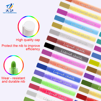 32 couleurs Surligneur Effaçable Stylo Marqueur Fluorescent Couleur Flash Stylo Protection de L'environnement Sans Poussière De Craie Liquide Lampe Stylo