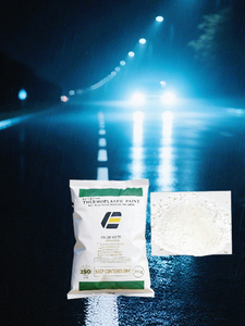 Peinture thermoplastique pour marquage routier, blanche et jaune, phosphorescente dans le noir, peinture en poudre à fusion à chaud pour marquage routier, peinture pour marquage routier en béton - Product Image 1