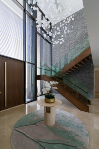 ECOJAS Đèn Treo Quả Cầu Thủy Tinh Hiện Đại Đèn Bong Bóng Cầu Thang Xoắn Ốc Sảnh Khách Sạn Biệt Thự Đèn Chùm Đèn Treo Bóng Râm - Product Image 3