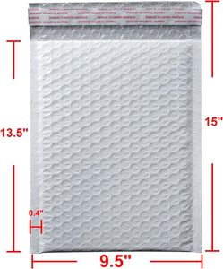 Enveloppes à bulles écologiques 9,5x13,5 pouces Auto-adhésives Imperméables Rembourrées Opaques Sacs d'expédition pour boutiques - Product Image 2