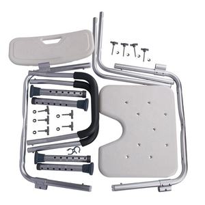 Portable Aluminum Folding Bariatric Bath Shower <strong>Chair</strong> with Adjustable Armrests <strong>Elderly</strong> Bathroom Safety Equipment - Product Image 5