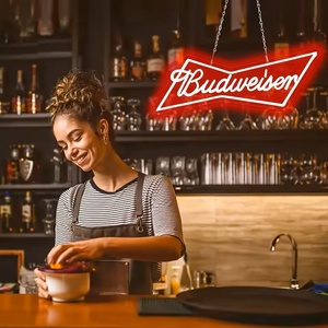 Özel <span class=keywords><strong>budweiser</strong></span> logo bira bar <span class=keywords><strong>Neon</strong></span> İşaretler Bar <span class=keywords><strong>Neon</strong></span> bira işık burcu dükkanı tabela duvar dekor için burcu - Product Image 3