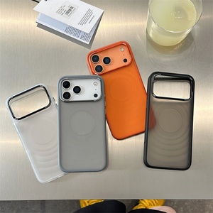 เคสโทรศัพท์แบบกันกระแทก ลายคลื่นโปร่งแสงแบบฝ้า สำหรับ iPhone 17 Air 17 Pro Max พร้อมกรอบโลหะและฝาครอบปุ่ม - Product Image 6
