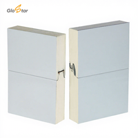 Panneau de toiture sandwich en mousse PU PIR GLOSTAR CE 50 mm 75 mm 100 mm pour maison préfabriquée et isolation thermique des murs de chambre froide