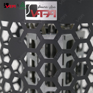 เตาซาวน่าไฟฟ้า <span class=keywords><strong>Vapa</strong></span> PH30 3/6/8KW สแตนเลส ดีไซน์แบบดั้งเดิม สีดำ ควบคุมการทำงานภายใน ติดตั้งง่าย เหมาะสำหรับบ้านพักตากอากาศ - Product Image 5