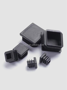 Bouchon de Tube carré en gros, 45x45mm, Insert en plastique, bouchons de trou de finition pour clôture, Post, couvercle de Tube, chaise noir - Product Image 3