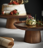 Plateau à fruits en bois d'acacia, décoration, table basse de salon, table à manger, plateau à gâteaux en bois, vaisselle en céramique