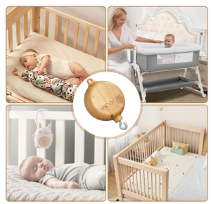 Caja de Música Móvil <span class=keywords><strong>para</strong></span> <span class=keywords><strong>Bebés</strong></span>, Diseño de Madera, Funciona con Pilas, Ecológica, 30 Segundos de Duración de Sonido, Girador <span class=keywords><strong>para</strong></span> Cuna con Campana - Product Image 5