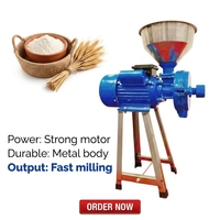 Nouvelle Machine à Broyer les Aliments pour Petits Animaux 2026, Broyeur de Maïs 110V/220V, Capacité 30-40kg, pour Grains et Aliments pour Poulets, Garantie 1 An