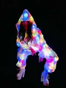 Costume de chanteur pour boîte de nuit lumineuse à LED, vêtement coloré et lumineux, de Performance de scène, - Product Image 3