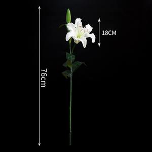 KEWEI T670 Prix de gros Real Touch Lily <span class=keywords><strong>Fleurs</strong></span> <span class=keywords><strong>artificielles</strong></span> <span class=keywords><strong>Achat</strong></span> en gros pour les centres de table de fête - Product Image 3