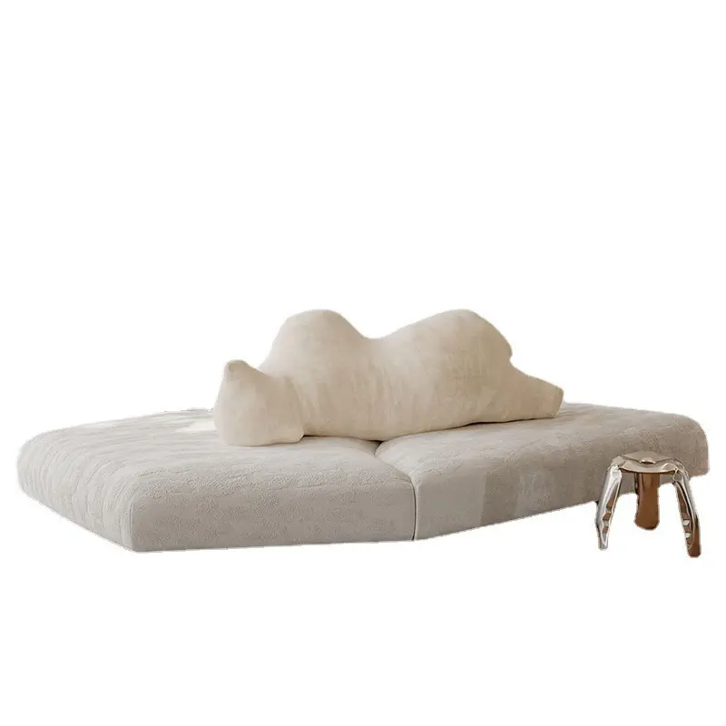 Italian net celebrity special-shaped living room fabric sofa polar bear beauty salon hotel club corner sofa lying bear sofa
