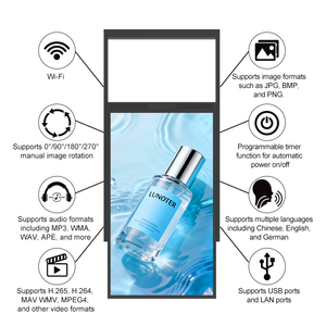 Écran d'affichage numérique suspendu double face, écran de menu de restaurant commercial ultra-fin 55 pouces à haute luminosité 3000 <span class=keywords><strong>Nitro</strong></span> - Product Image 2