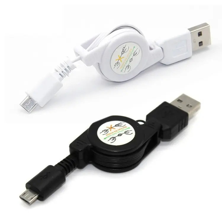 Cable de carga USB, Cable de carga retráctil, Micro USB, tipo c