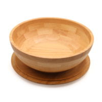 Bol à salade de fruits rond en bois personnalisé bol à pâte pour la maison grand bol à pot de farine fermentée à salade de fruits en bois
