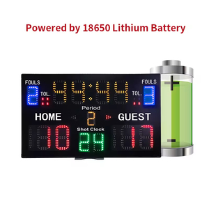 Ganxin <span class=keywords><strong>15</strong></span> dígitos Control remoto Digital LED Marcador electrónico de baloncesto con reloj de tiro de 24s y función de temporizador de Cuenta regresiva - Product Image 2