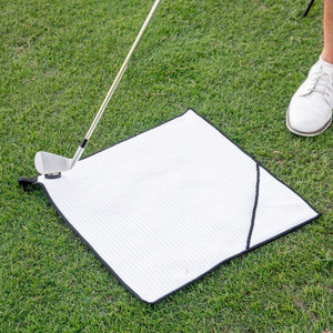Serviette de golf magnétique de poche, <span class=keywords><strong>mini</strong></span> nettoyeur de balles gaufrées avec aimant dissimulé, serviette de putter portable en microfibre - Product Image 2