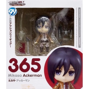 Q versión Nendoroided Attack on Titan <span class=keywords><strong>365</strong></span> Mikasa figura de cambio de cara móvil en caja Anime modelo coleccionable pantalla al por mayor - Product Image 4