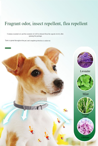 조절 가능한 고양이 강아지 애완동물 불안 완화 조용하고 진정시키는 칼라 모든 계절용 - Product Image 4