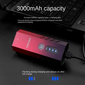 TOSUOD Forte LED Lumière Vélo Phare USB Charge Nuit Équitation Lampe De Poche Étanche À La Pluie VTT Équipement - Product Image 4