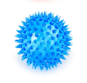 7.5 Cm Đường Kính Squeaker Dog Ball Thrower Nhiều Màu Chó Đồ Chơi Bóng Chó Đồ Chơi Bóng Với Đèn Flash