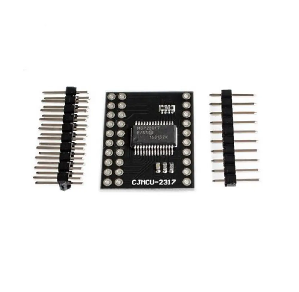 Zwart CJMCU-2317 I2C Seriële Interface 16-Bit I/O Expander Module MCP23017