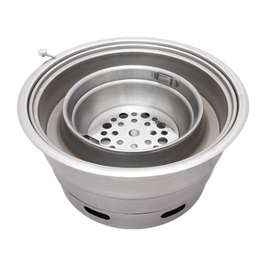 Parrilla de Carbón Coreana Pinnovo para Interiores, para Restaurante de Barbacoa, Parrillas de Carbón Comerciales de Sobremesa con Salida de Aire Superior - Product Image 3