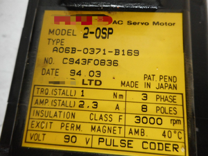 1 pieza nuevo original -- Servomotor de CA y codificador de pulso 2-osp, Plc de 2 unidades - Product Image 3