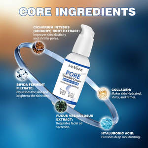 Crème invisible pour les pores OEM ODM, minimiseur de pores, base de maquillage lissante, atténue les ridules, hydrate, resserre, 50g, vente en gros - Product Image 3