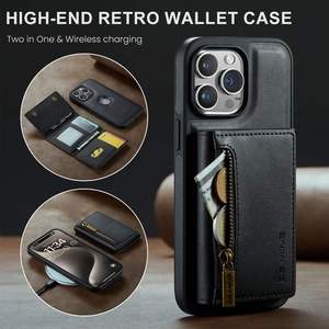 New M5 loạt riêng biệt các trường hợp điện thoại cho iphone15promax đứng vỏ sò điện thoại di động bao da từ thẻ gói điện thoại trường hợp - Product Image 3