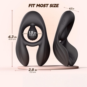 LetRock Best Seller - Ensemble de vibromasseur pour prostate et anneau pénien pour hommes, en silicone, étanche, jouet sexuel avec télécommande sans fil, trois positions - Product Image 5