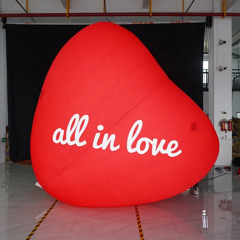 Özel reklam şişme özelleştirilmiş şişme kalp balon topu
