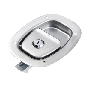 Serrure elliptique en acier inoxydable YH1991 pour couvercle <span class=keywords><strong>de</strong></span> camion <span class=keywords><strong>de</strong></span> voirie, serrure <span class=keywords><strong>de</strong></span> boîte à outils pour camion <span class=keywords><strong>de</strong></span> démolition, serrure pour camion d'ingénierie - Product Image 2