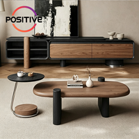 Ensemble de tables basses modernes du milieu du siècle, table d'appoint ronde, structure en acier inoxydable, mobilier de luxe pour salon, vente en gros OEM