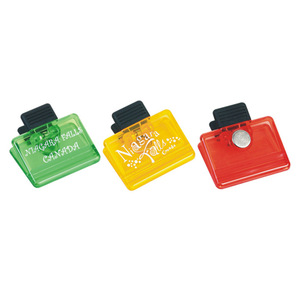 Plastic Magnetic Memo Clip Square Shape For Stationery Storage - Product Image 5