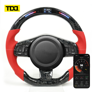 พวงมาลัยคาร์บอนไฟเบอร์แท้ TDD พร้อมไฟ LED สำหรับ Jaguar F-type - Product Image 1