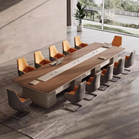 Meubles de bureau modernes en bois blanc, grande table de conférence rectangulaire extensible, chaise de négociation, panneau en verre, hôpitaux Musen