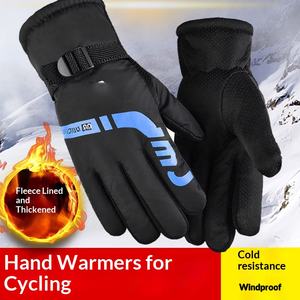 Op maat gemaakte tweekleurige waterdichte gespleten vinger skihandschoenen met verstelbare boord, touchscreen compatibel, lichtgewicht en duurzaam - Product Image 2